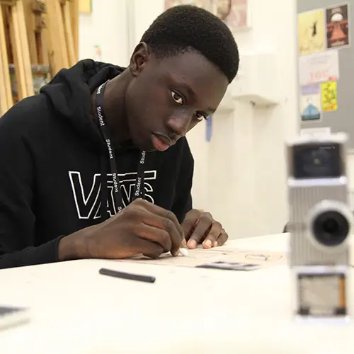 A Level Art & Design Student