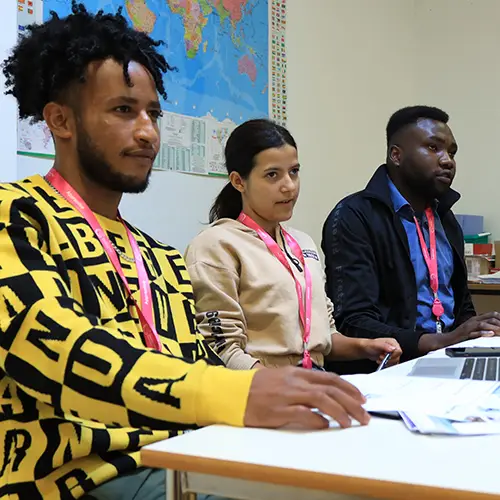 ESOL students in class