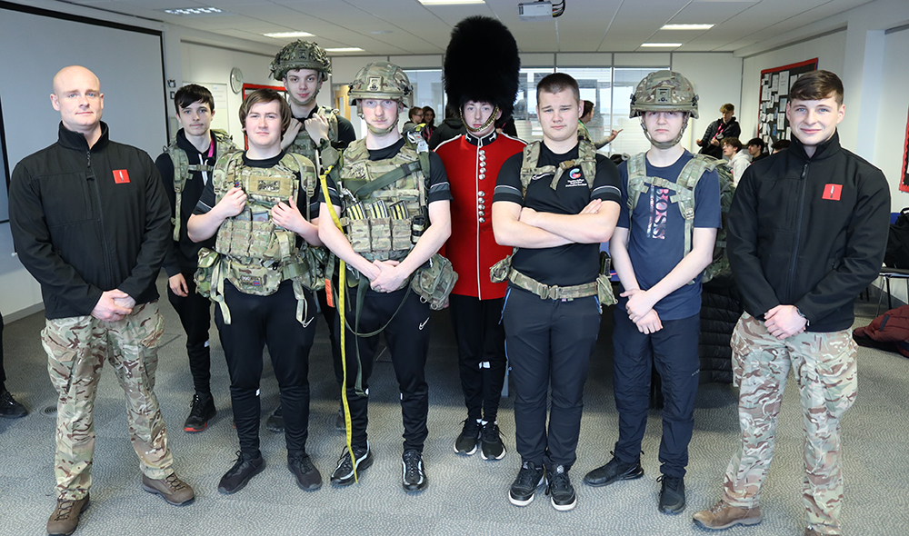 Uniformed Public Services Students with the British Army