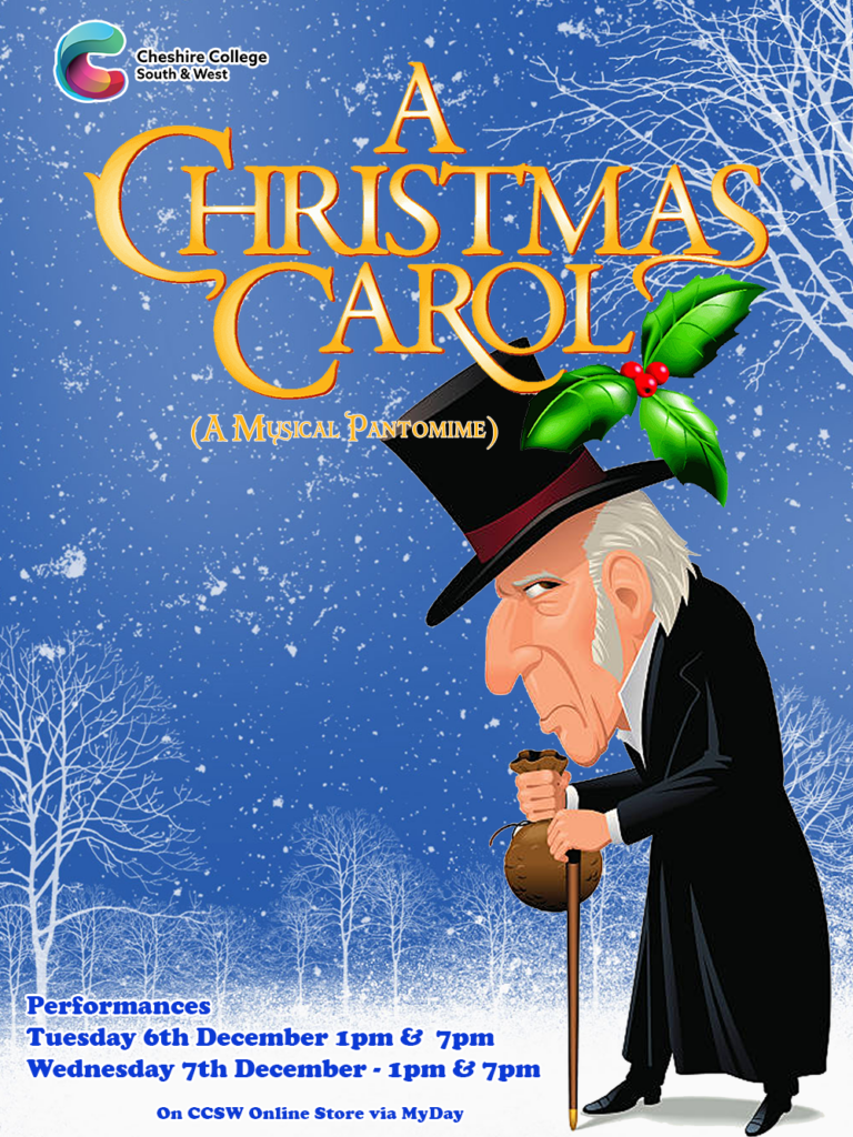 A Christmas Carol 7th December 2022 7pm Single Ticket Cheshire